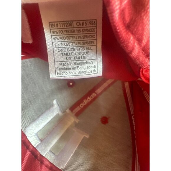 Indiana Hoosiers Red Flat Bill Embroidered Logo Baseball Hat Cap Adjustable - Picture 7 of 8